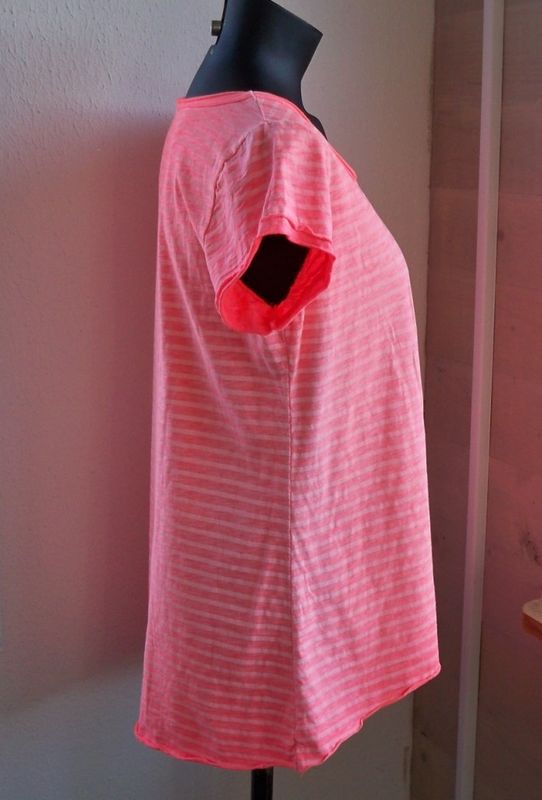 Stentvättad T-shirt Corall