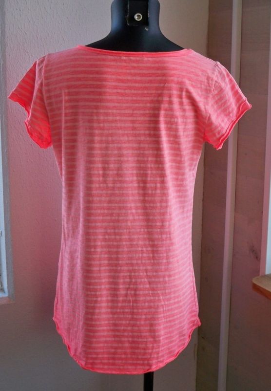 Stentvättad T-shirt Corall