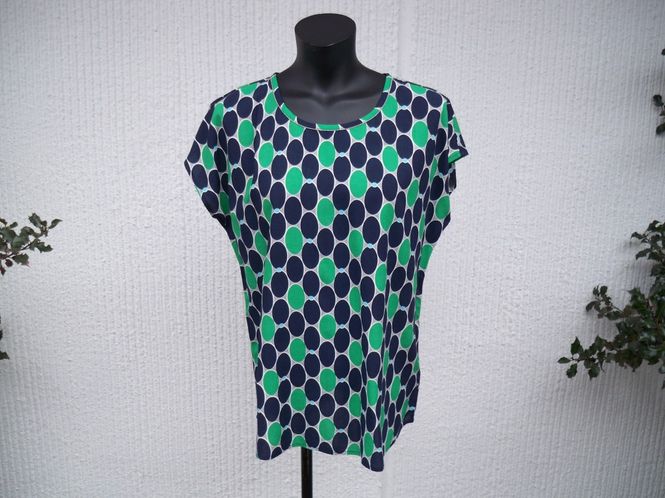 Huvudbild Blå Grön Mönstrad Blus