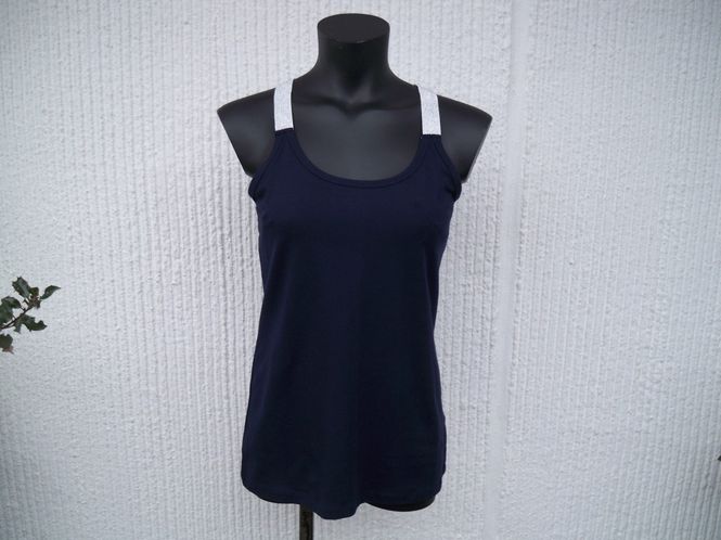 Huvudbild Marinblått Linne Med Lurexband TARA Ze-Ze