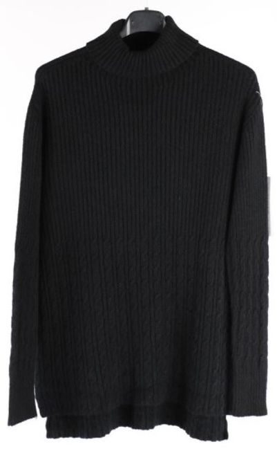 Huvudbild Stickad polotröja Svart