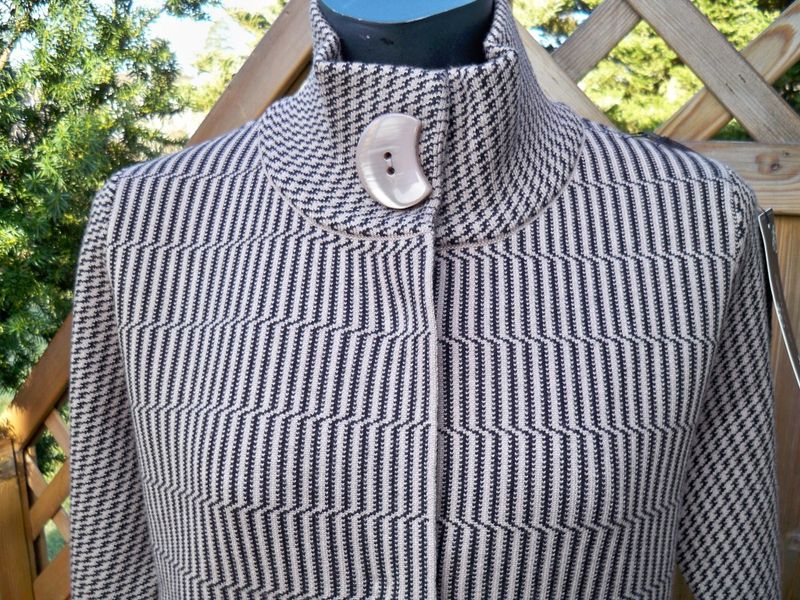 Mönstrad Kappa Beige Svart