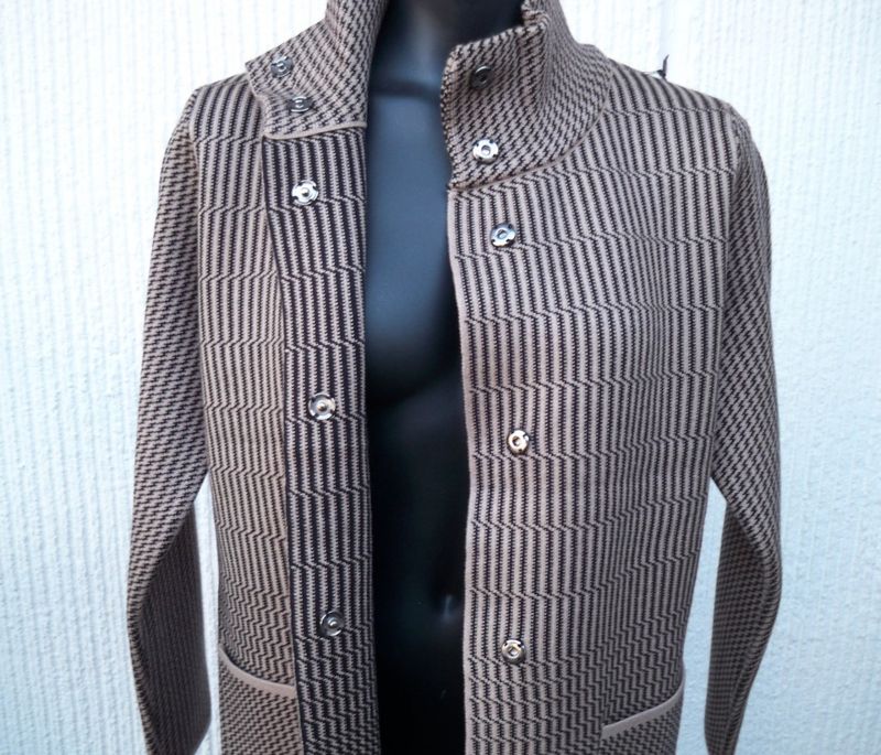 Mönstrad Kappa Beige Svart