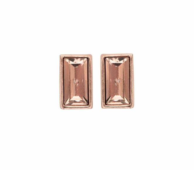 Huvudbild Roseguldpläterade Örhängen Med Kristall Dansk ...