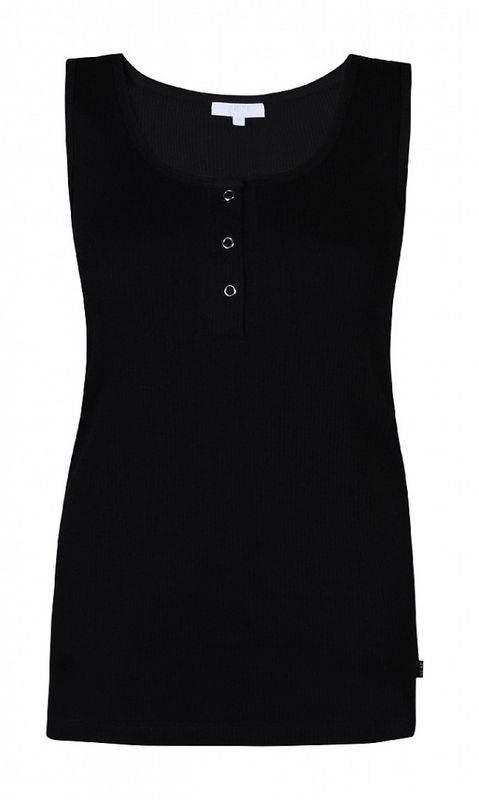 Svart Ärmlös Topp Ze-Ze