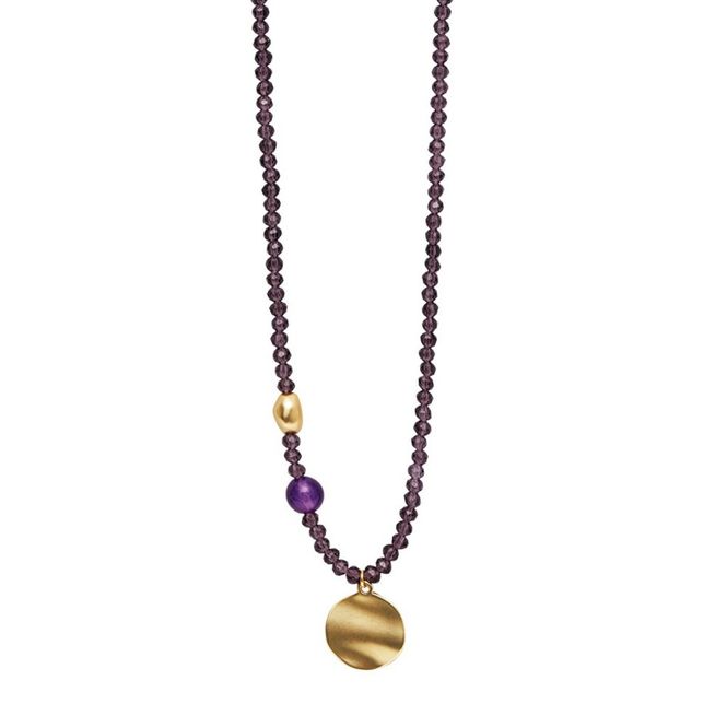 Huvudbild Långt Lila Halsband / Armband ALICE Purple Dansk ...