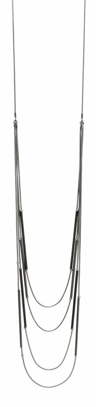 Långt Halsband Julie Hematit Dansk Smykkekunst