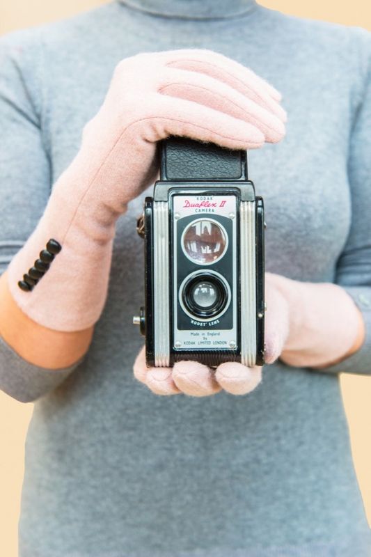 Rosa fingervantar Ull Arrabella-Powder Design