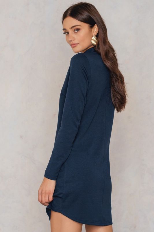 Mörkblå Klänning Lisa Polodress Rut & Circle