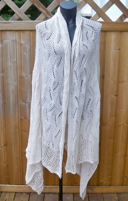 Huvudbild Stor Naturvit Sjal Ullmix