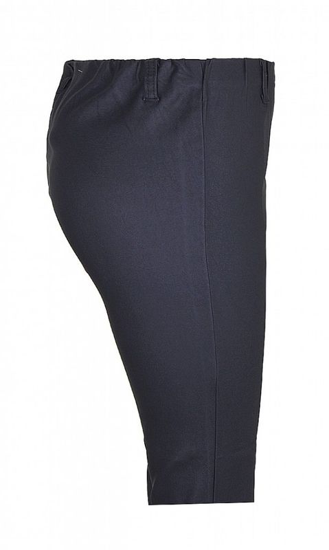 Mörkblå Stretchiga Vaxade Byxor Ze-Ze