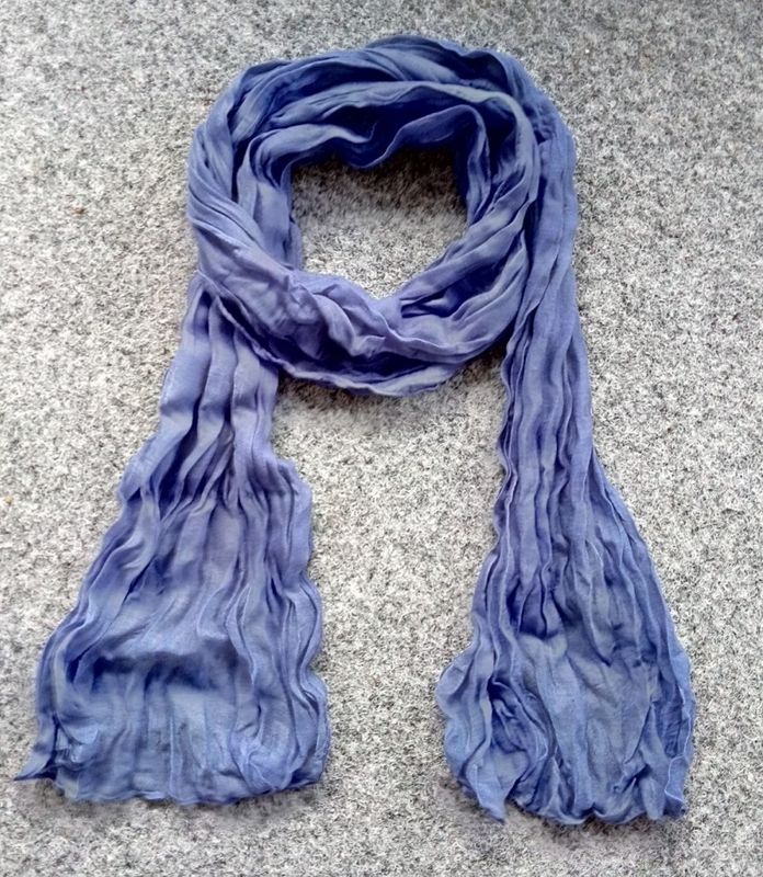 Duvblå Lång Scarf