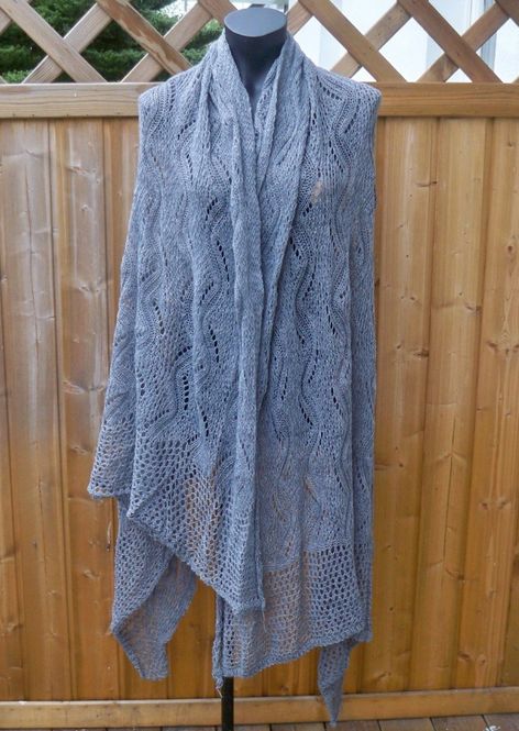 Huvudbild Stor Mörkgrå Sjal Ullmix