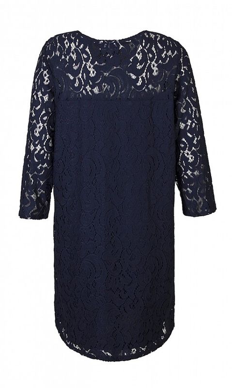 Marinblå Spetsklänning. Ze-Ze