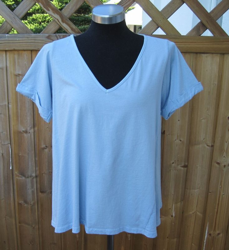 Ljusblå T-shirt A-linje