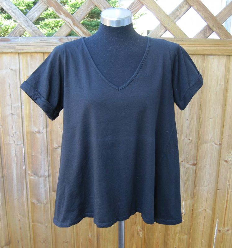 Svart T-shirt A-linje