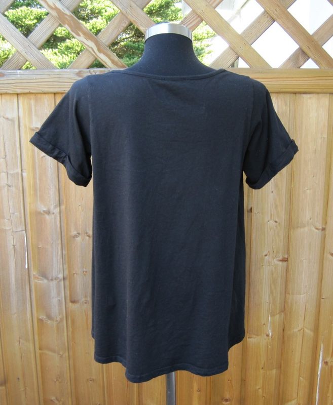 Svart T-shirt A-linje