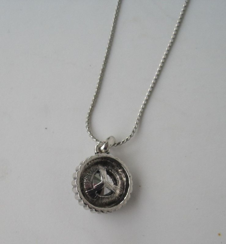 Långt Halsband Blå Rundel