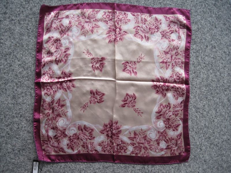 Rosa Lila Liten Blommig Scarf