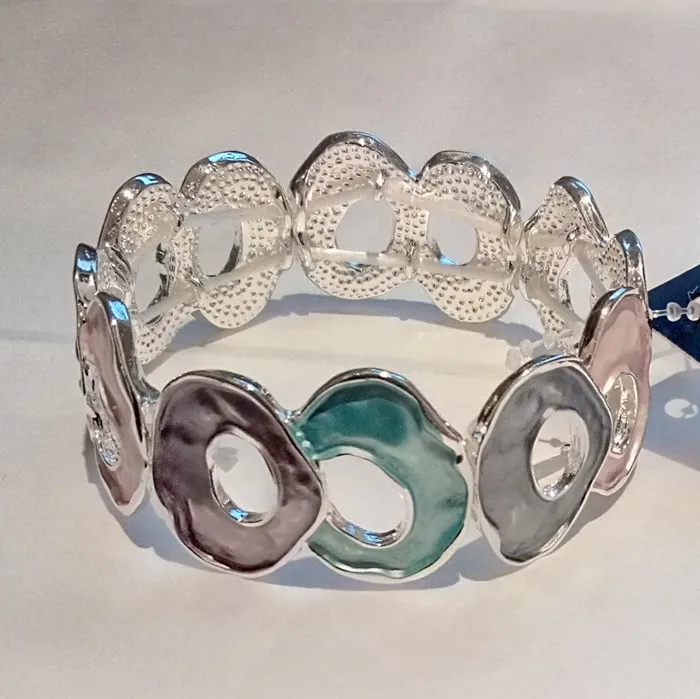 Elastiskt Armband Pastellfärger Mix