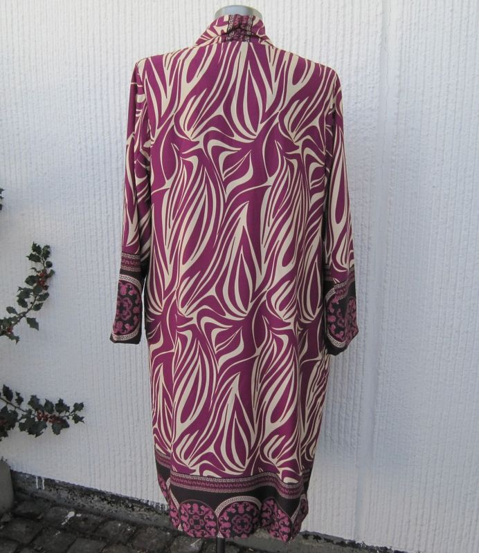 Mönstrad Kappa Kimono Lila Cremevit