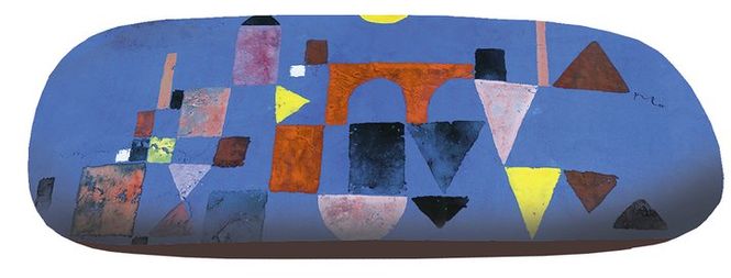 Huvudbild Hårt Glasögonfodral med putsduk. Paul Klee - Röd ...