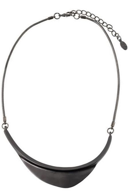 Huvudbild Halsband Mörkgrått Stål Lotta Design of Sweden